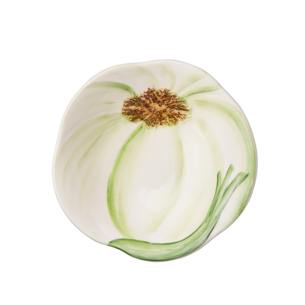 Hvidløg skål, grøn - Ø15 cm